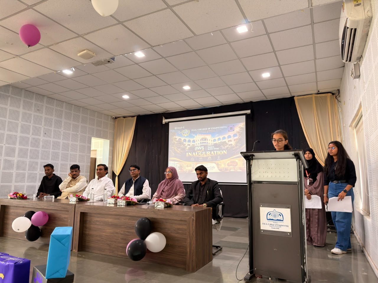 The AWS Student Club has been officially launched at PESCOE